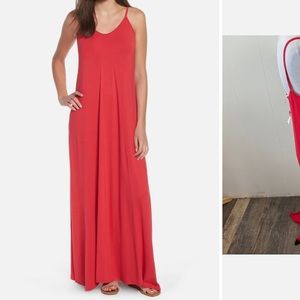 Loveappella Red A-Line Maxi Dress
